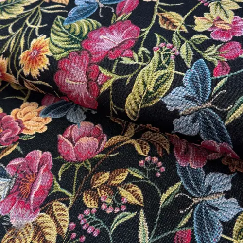 Tessuto decorativo GOBELIN premium Vintage flower garden