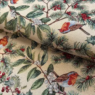 Tessuto decorativo GOBELIN premium Robin winter charm