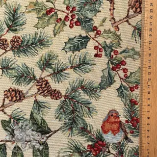 Tessuto decorativo GOBELIN premium Robin winter charm