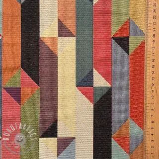 Tessuto decorativo GOBELIN premium Graphic prism block
