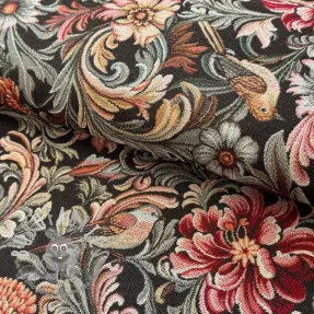 Tessuto decorativo GOBELIN premium Bird and flower