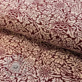 Tessuto decorativo GOBELIN premium Anemone art craft wine