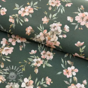 Tessuto decorativo premium Soft painted blossom army digital print