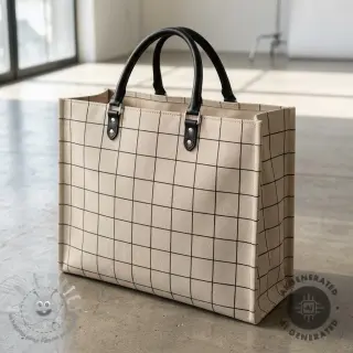 Tessuto decorativo Linenlook Freehand grid lines