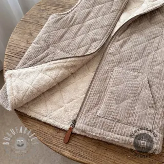 Velluto a coste QUILT champagne