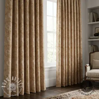 Tessuto decorativo Linenlook Bloomy art craft yellow
