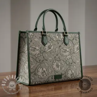 Tessuto decorativo Linenlook Bloomy art craft army