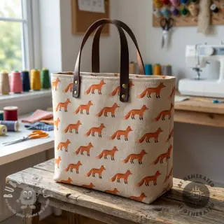 Tessuto decorativo Linenlook Fox parade line