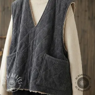 Velluto a coste QUILT black