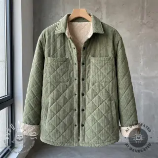 Velluto a coste QUILT khaki