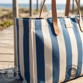 Tessuto decorativo Linenlook Joyful basic stripe denim
