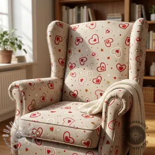 Tessuto decorativo Linenlook Sweet heart joy
