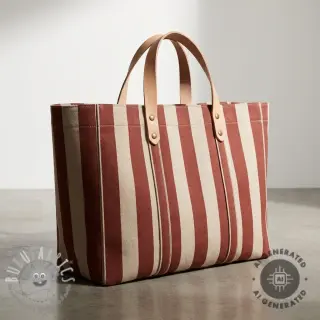 Tessuto decorativo Linenlook Joyful basic stripe terra