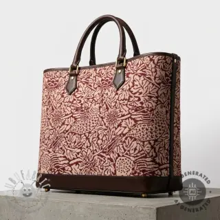 Tessuto decorativo GOBELIN premium Anemone art craft wine