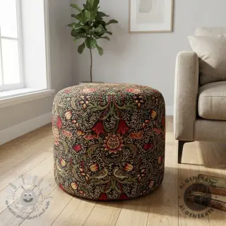 Tessuto decorativo GOBELIN premium Ornate art craft black
