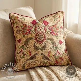 Tessuto decorativo GOBELIN premium Ornate art craft beige