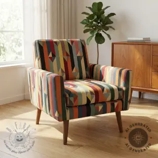 Tessuto decorativo GOBELIN premium Graphic prism block