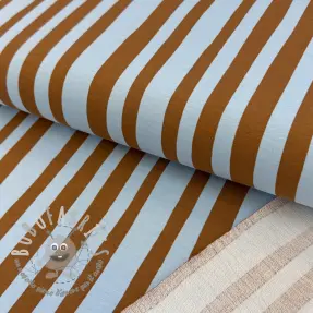 Felpa Stripes by JENNIFER BOURON blue brown ORGANIC