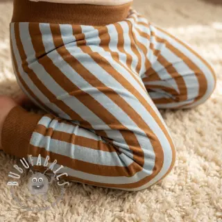 Felpa Stripes by JENNIFER BOURON blue brown ORGANIC