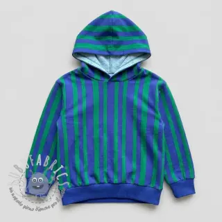 Felpa Stripes by JENNIFER BOURON blue green ORGANIC