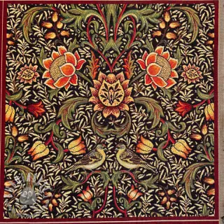 Tessuto decorativo GOBELIN premium Graceful art craft black PANEL