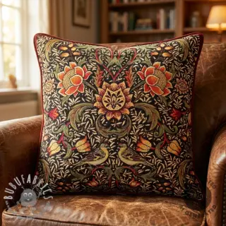 Tessuto decorativo GOBELIN premium Graceful art craft black PANEL