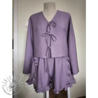 Viscosa con lino BUBBLY lavender