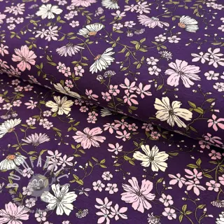 Jersey Flowers purple