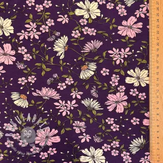 Jersey Flowers purple