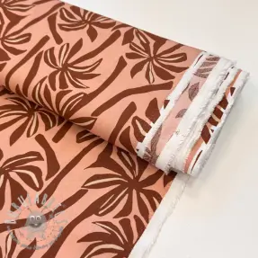 Viscosa RADIANCE Palmtrees peach