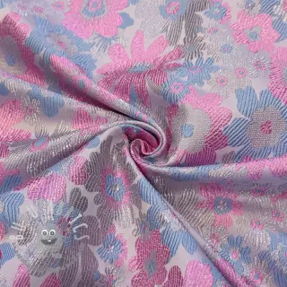 Tessuto per tailleur da donna JACQUARD Flowers light lilac