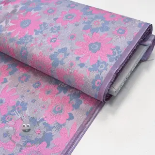 Tessuto per tailleur da donna JACQUARD Flowers light lilac