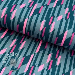 Tessuti per abbigliamento da donna e occasioni speciali PUNTA DI ROMA Abstract dark mint