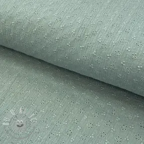 Mussola/Doppia garza Embroidery 2 green