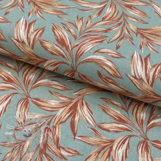 Lino con viscosa WASHED Leaves old green