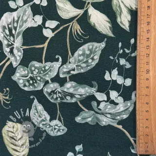 Tessuto decorativo Plants dark green digital print
