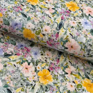 Viscosa con lino CREPE Flowers Simi digital print
