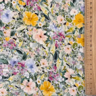 Viscosa con lino CREPE Flowers Simi digital print