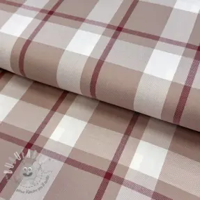 Viscosa YARN DYED Check beige