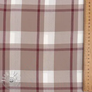 Viscosa YARN DYED Check beige