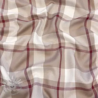 Viscosa YARN DYED Check beige
