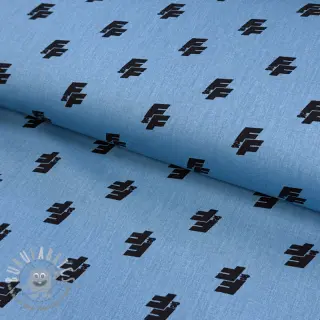 Tessuto di cotone Fast and Furious blue shadow
