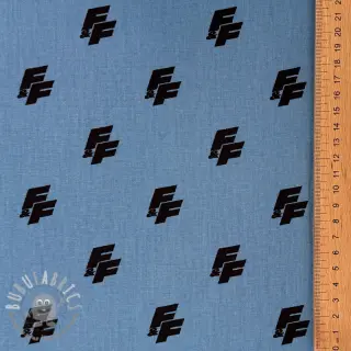 Tessuto di cotone Fast and Furious blue shadow