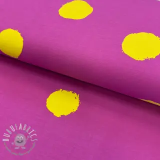 Jersey Big dots fuchsia