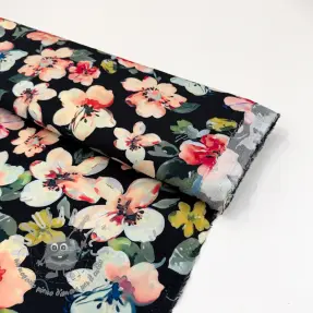 Viscosa RADIANCE Manuela black digital print