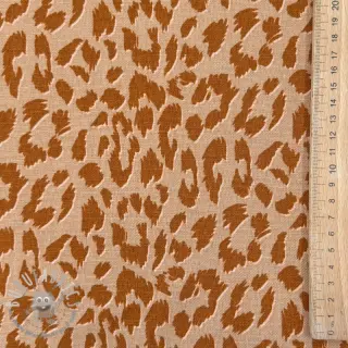 Lino con viscosa WASHED Animal skin sand