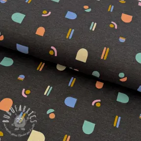 Jersey Abstract anthracite melange