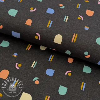 Jersey Abstract anthracite melange