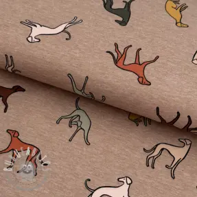 Jersey Dogs melange taupe