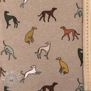 Jersey Dogs melange taupe